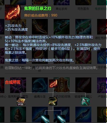 lol羊刀最新版属性,LOL羊刀最新版属性解析